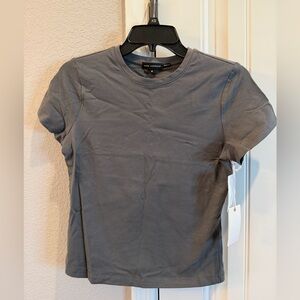 Good American Charcoal baby Tee sz med